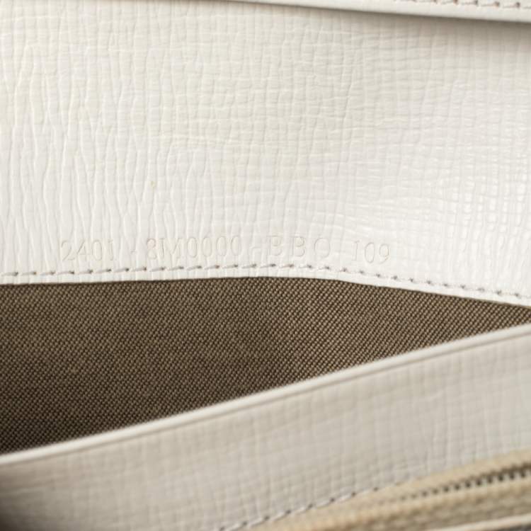 Pre Owned Fendi White Multicolor FF Logo Coated Canvas Long Flap Wallet