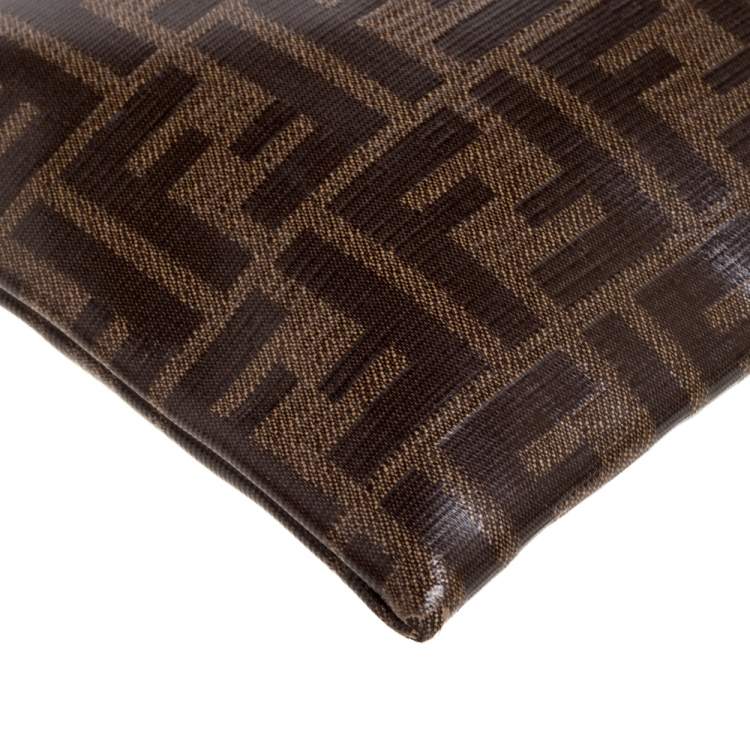 Pre Owned Fendi Coated Canvas FFreedom Pouch Bag