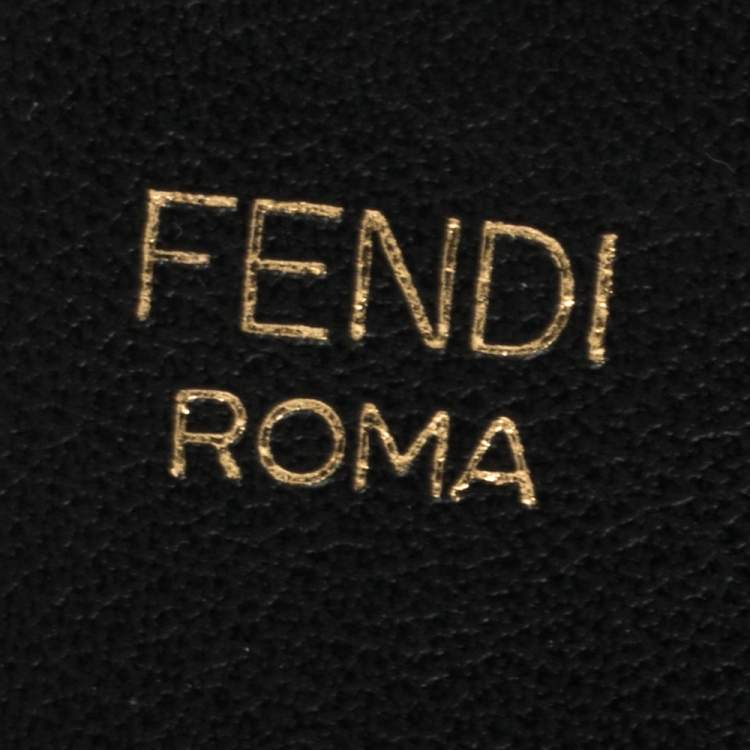 Pre Owned Fendi Black Leather Belt Bag