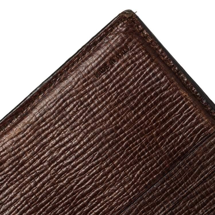 Pre Owned Fendi Tobacco Zucca Coated Canvas Continental Wallet