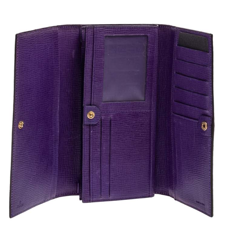 Pre Owned Fendi Tobacco Zucca Coated Canvas Continental Wallet