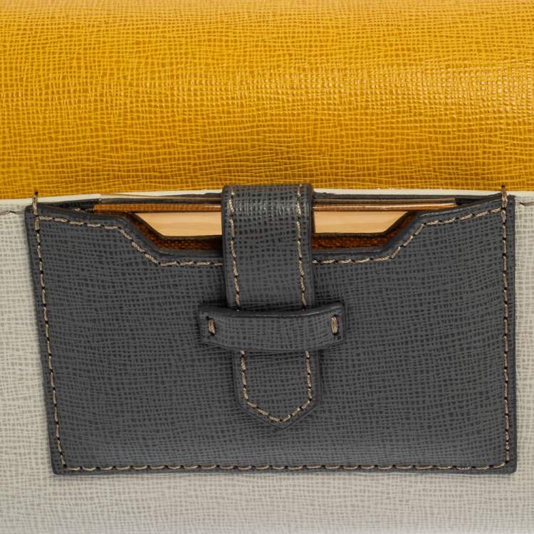 مملوكة مسبقًا Fendi Multicolor Leather Rush Wristlet Clutch