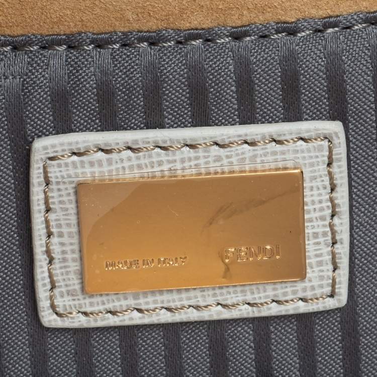 مملوكة مسبقًا Fendi Multicolor Leather Rush Wristlet Clutch