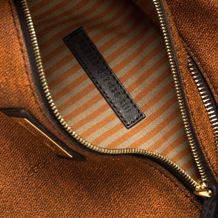 Pre Owned Fendi Tobacco Zucca Coated Canvas Spalmati Roll Shopper Tote