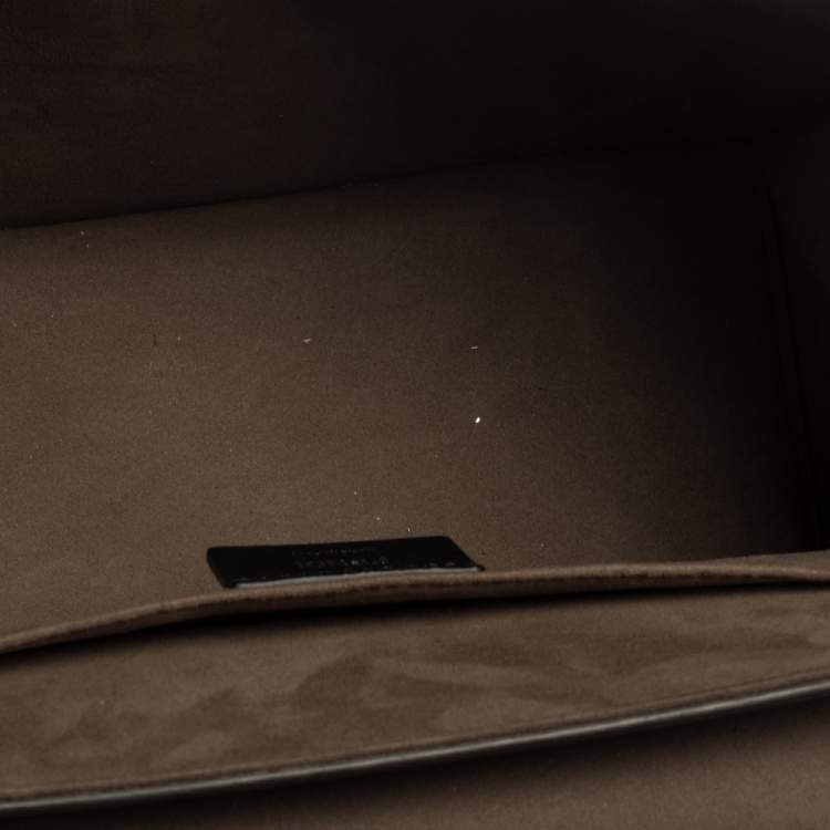 Pre Owned Fendi Ash Blue Leather Kan I F Top Handle Bag