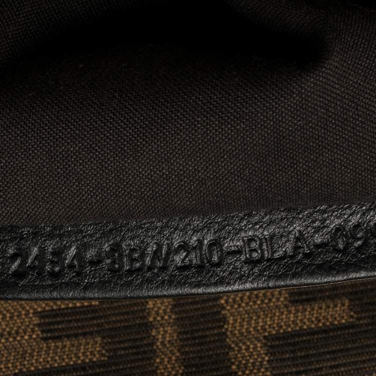 Pre Owned Fendi Olive Green Leather Large Peekaboo Top Handle Bag