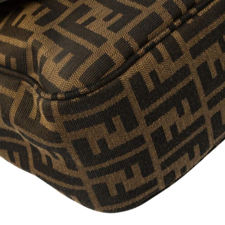 Pre Owned Fendi Tobacco Zucca Canvas Messenger Bag
