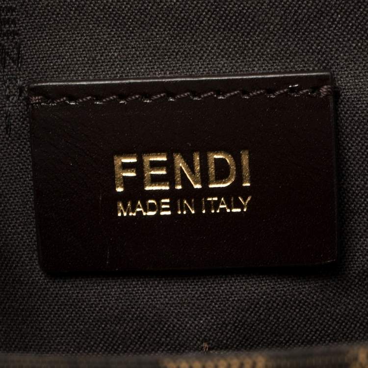 Pre Owned Fendi Tobacco Zucca Canvas Messenger Bag