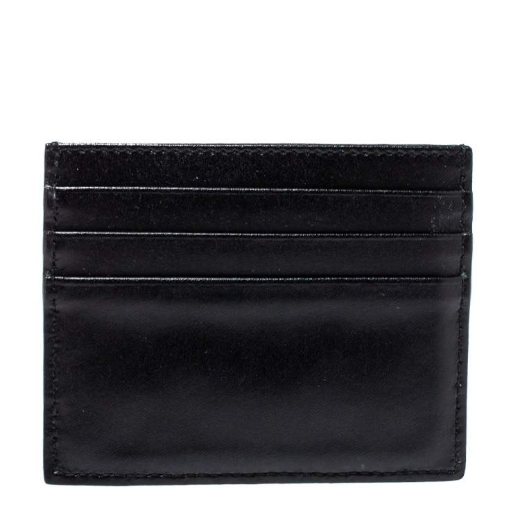 Pre Owned Fendi Black Leather By The Way Card Holder