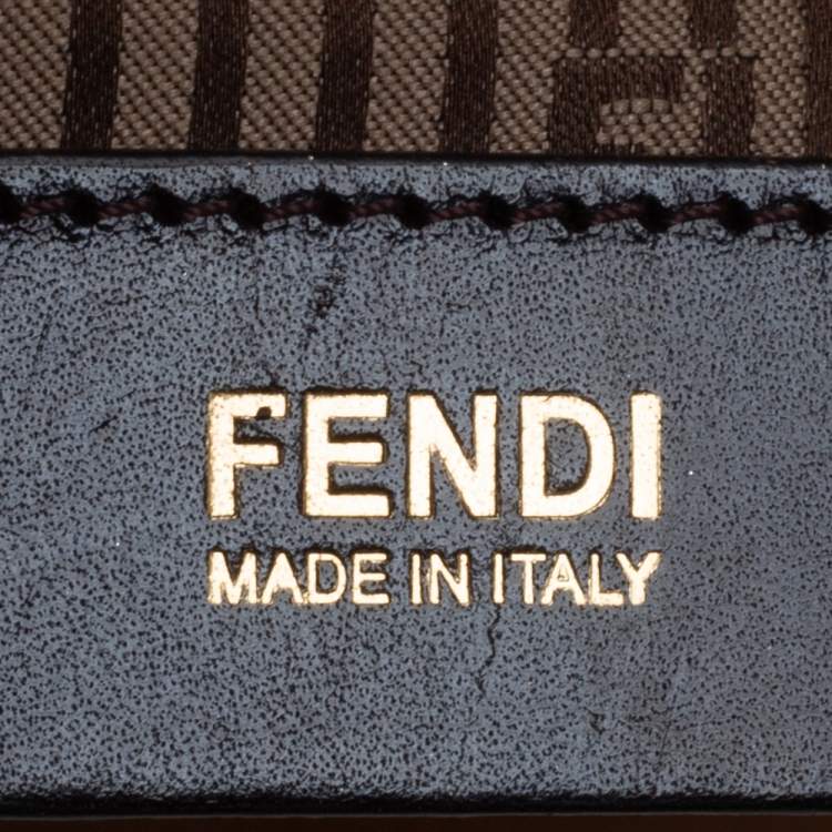 Pre Owned Fendi Colorblock Leather Medium Anna Shoulder Bag