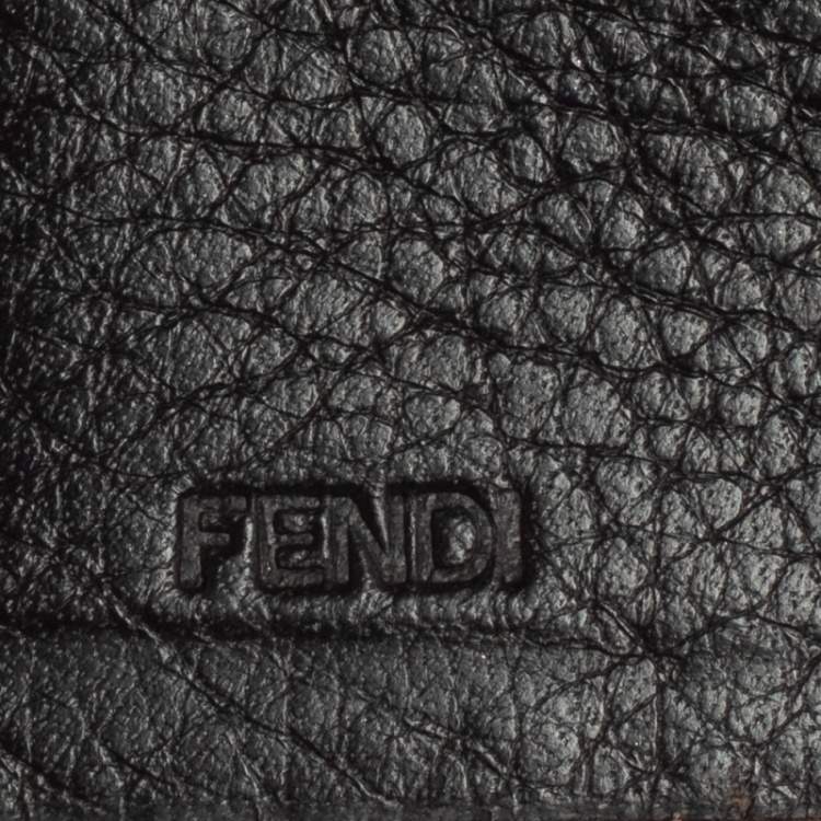 مملوكة مسبقًا Fendi Tobacco Zucca Canvas and Leather Continental Flap Wallet
