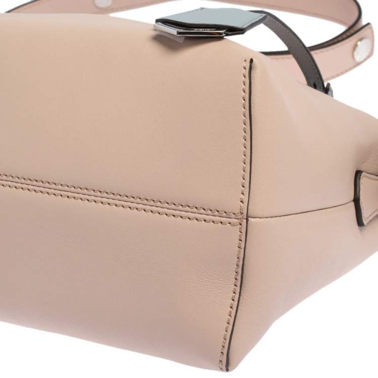 Pre Owned Fendi Pink/Red Leather Small By The Way Boston Bag