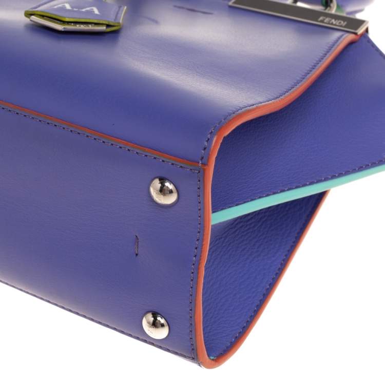 Pre Owned Fendi Lavender Leather Mini 3Jours Tote