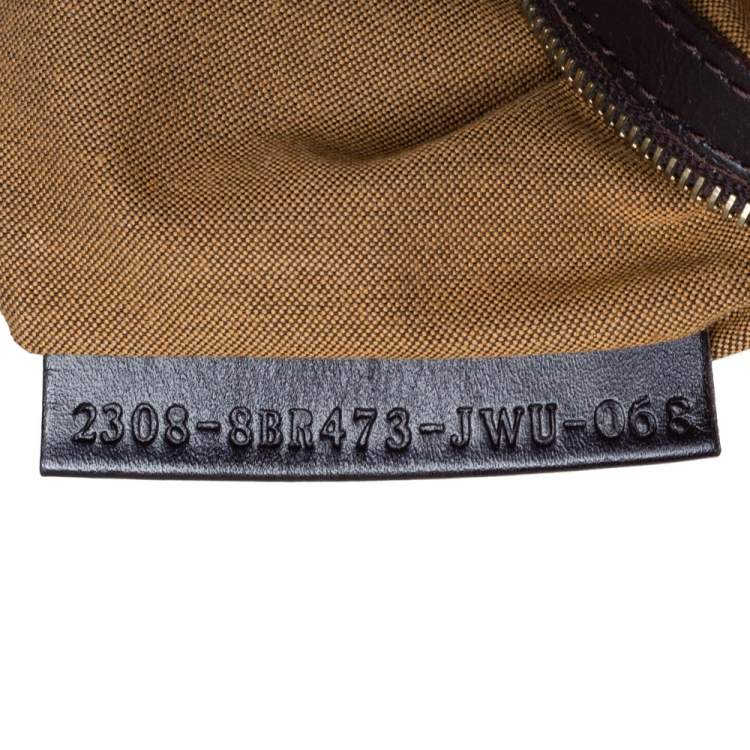 مملوكة مسبقًا Fendi Tobacco Zucca Canvas and Leather Chef Chain Link Hobo