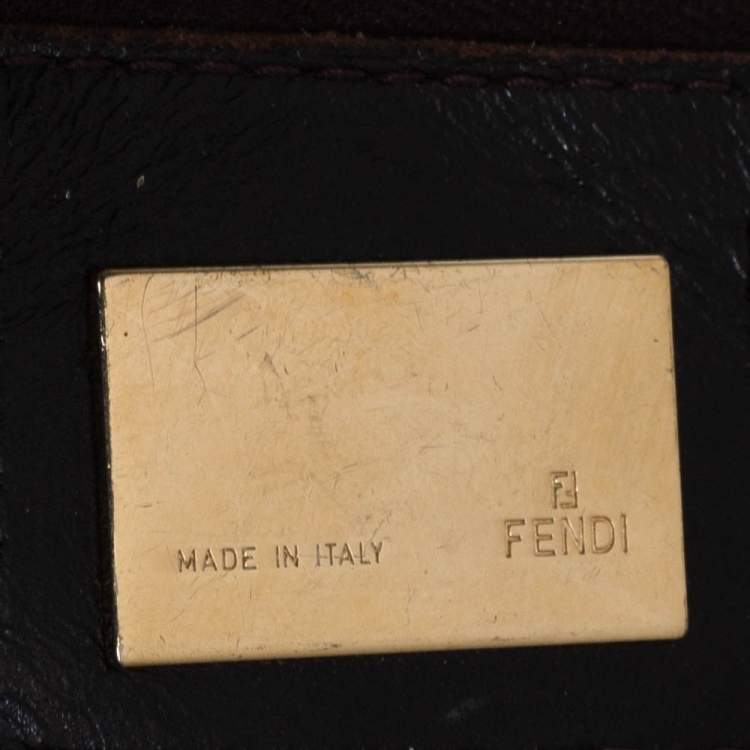 مملوكة مسبقًا Fendi Tobacco Zucca Canvas and Leather Chef Chain Link Hobo