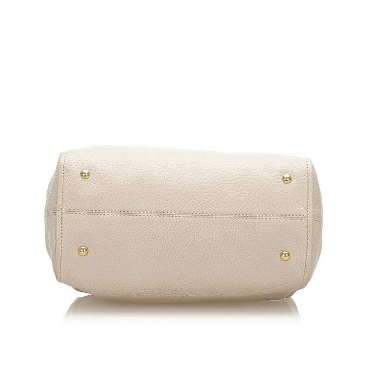 Pre Owned Fendi Pink/Light Pink Leather Chameleon Shoulder Bag