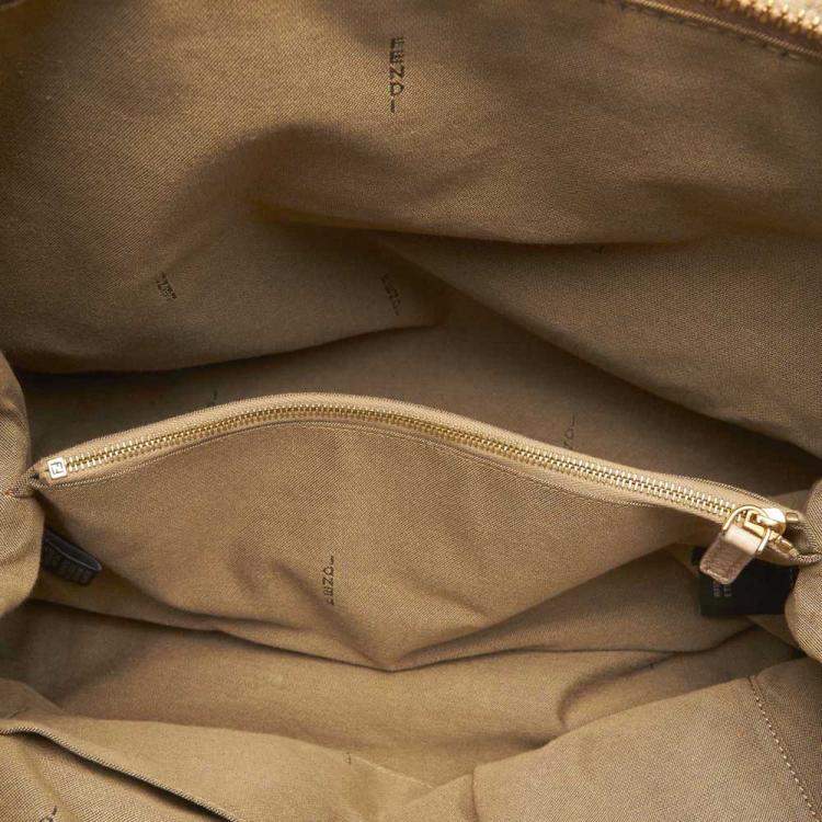 Pre Owned Fendi Pink/Light Pink Leather Chameleon Shoulder Bag