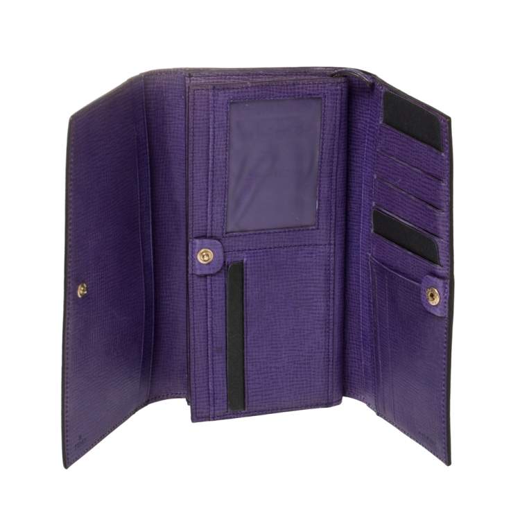 Pre Owned Fendi Tobacco Zucca Coated Canvas Continental Wallet