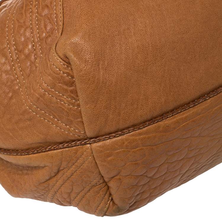 Pre Owned Fendi Tan/Brown Nappa Leather Spy Hobo