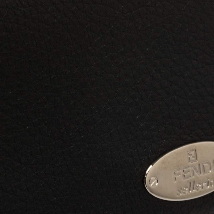 مملوكة مسبقًا Fendi Black Selleria Leather Continental Wallet