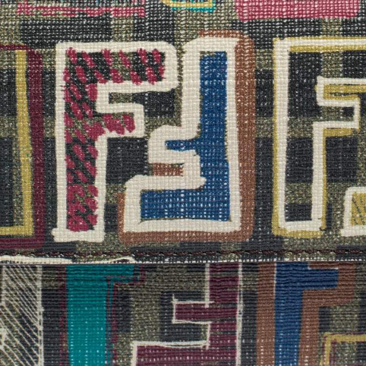 Pre Owned Fendi Multicolor Coated Canvas Trifold Wallet