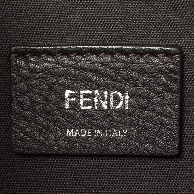 Pre Owned Fendi Red/Blue Leather Small By The Way Boston Bag