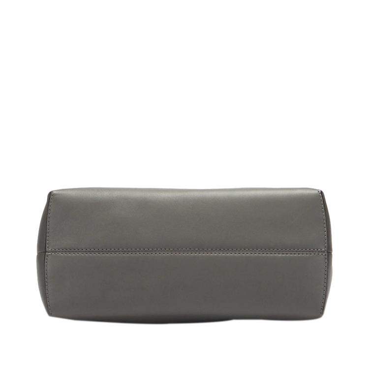 Pre Owned Fendi Grey Leather By The Way Satchel Bag