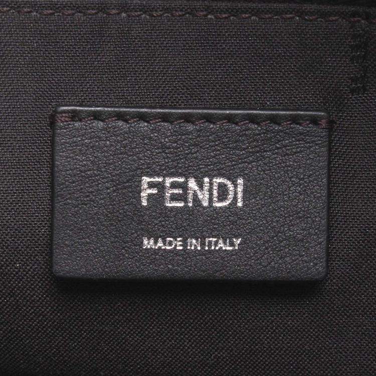 Pre Owned Fendi Grey Leather By The Way Satchel Bag