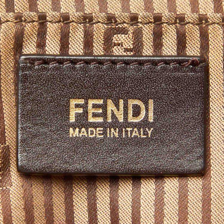 Pre Owned Fendi Multicolor Colorblock Chameleon Leather Shoulder Bag