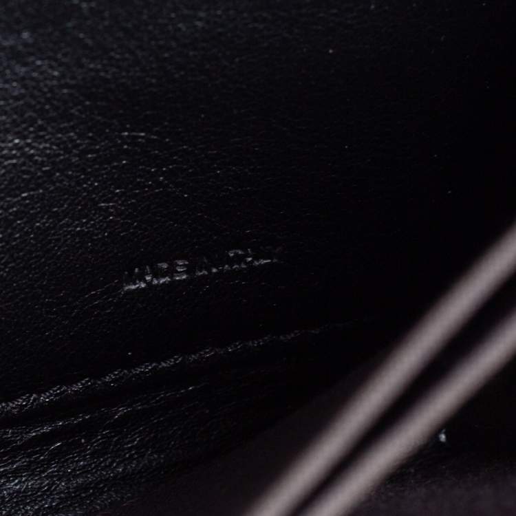 Pre Owned Fendi Red/Tobacco Pequin Canvas Zip Around Wallet