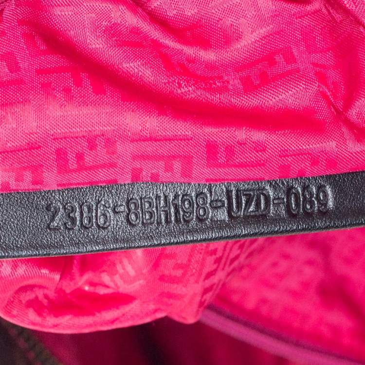 Pre Owned Fendi Tobacco Zucca Coated Canvas Small Roll Shopper Tote