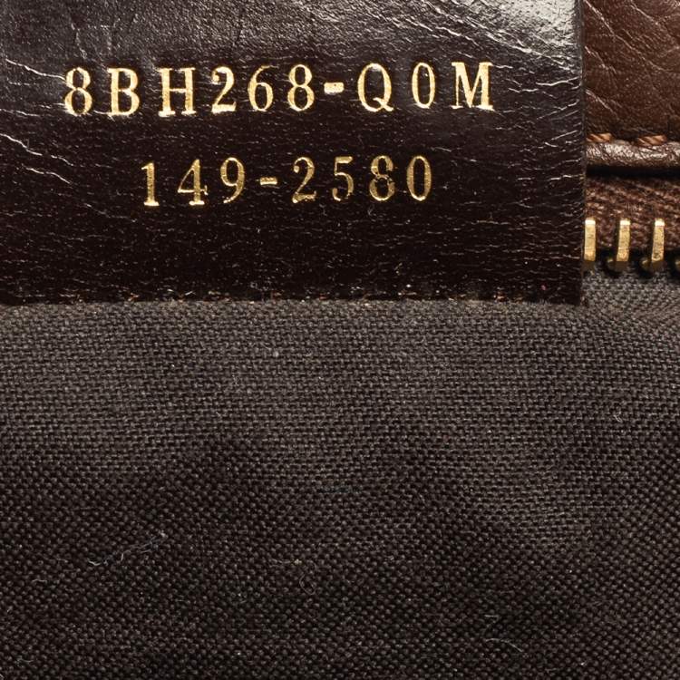 Pre Owned Fendi Tobacco Zucca Canvas and Leather Grande Tote