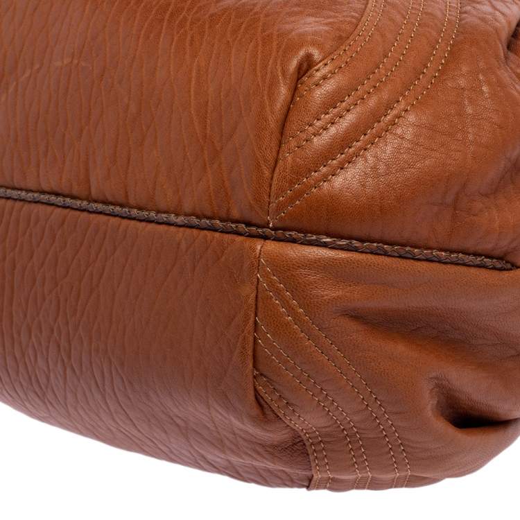 Pre Owned Fendi Tan/Brown Nappa Leather Baby Spy Bag