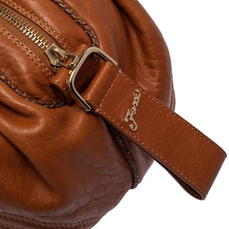 Pre Owned Fendi Tan/Brown Nappa Leather Baby Spy Bag