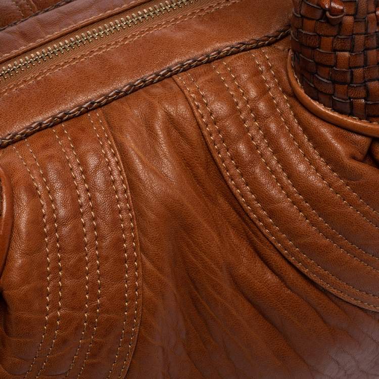 Pre Owned Fendi Tan/Brown Nappa Leather Baby Spy Bag
