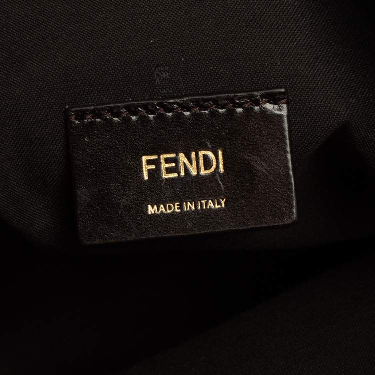 Pre Owned Fendi Tobacco Zucca Canvas and Leather Chef Tote