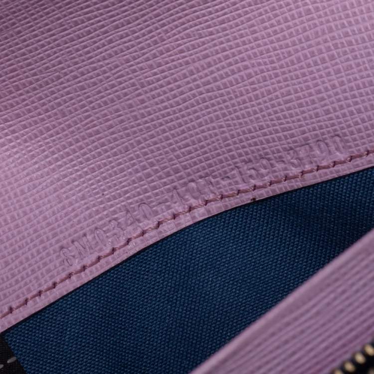 Pre Owned Fendi Multicolor Crystal Embellishment Leather Monster Continental Wallet