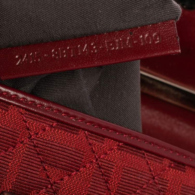 Pre Owned Fendi Red Quilted Zucca Canvas and Leather Maxi Baguette Flap Shoulder Bag