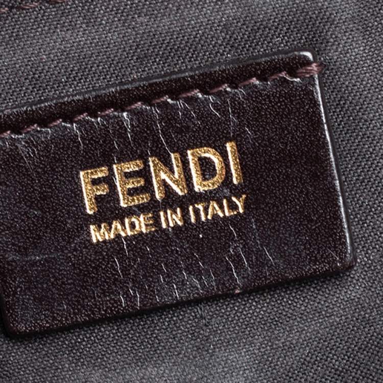 Pre Owned Fendi Tobacco Zucca Canvas and Leather Flap Crossbody Bag