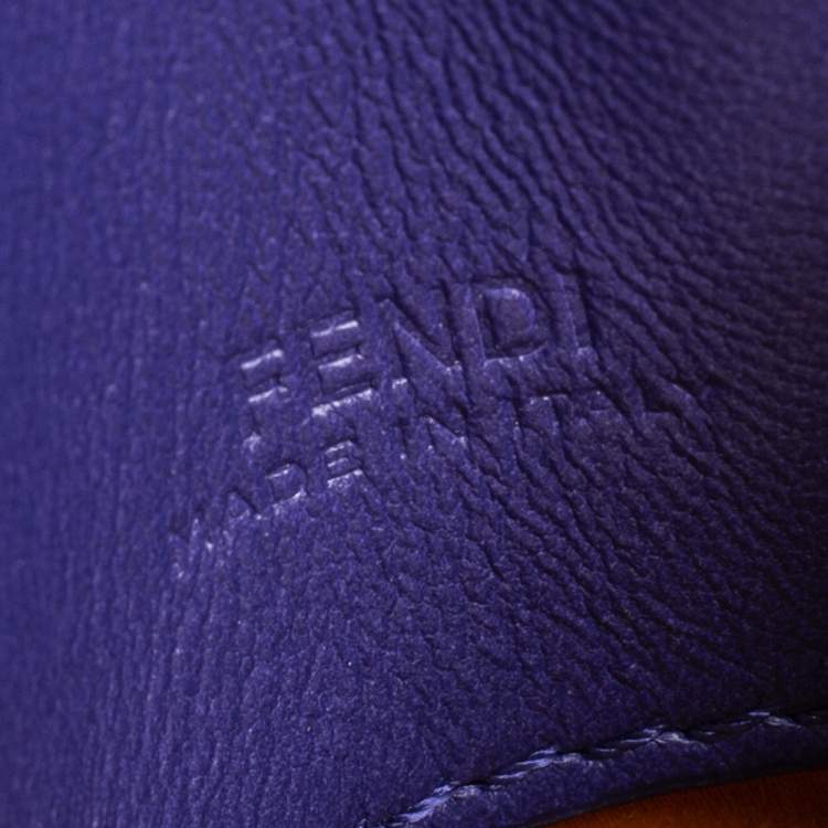 Pre Owned Fendi Purple Sequin Nano Baguette Crossbody Bag