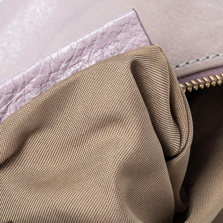 Pre Owned Fendi Rose Pink Leather Knot Baguette 