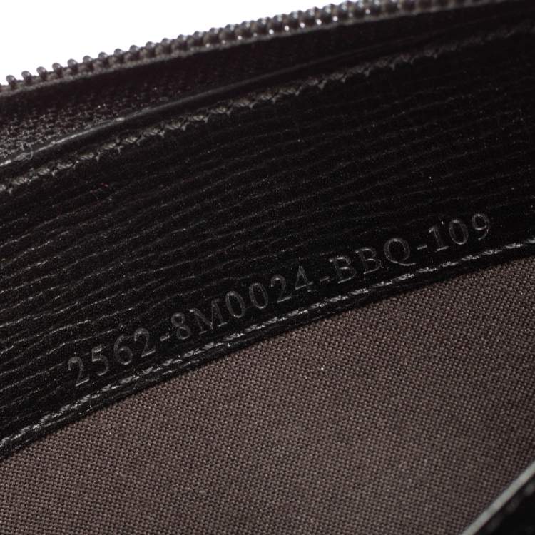 Pre Owned Fendi Multicolor Zucca Coated Canvas Zip Around Wallet