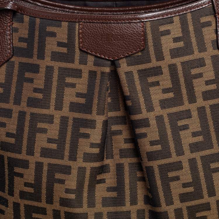 مملوكة مسبقًا Fendi Tobacco Zucca Canvas Jacquard Grande Shopping Tote