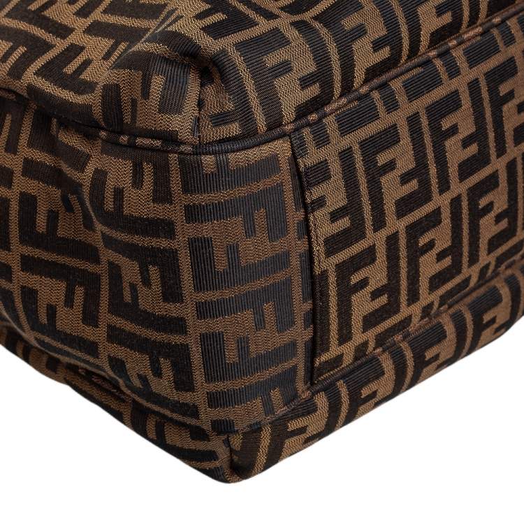 مملوكة مسبقًا Fendi Tobacco Zucca Canvas Jacquard Grande Shopping Tote