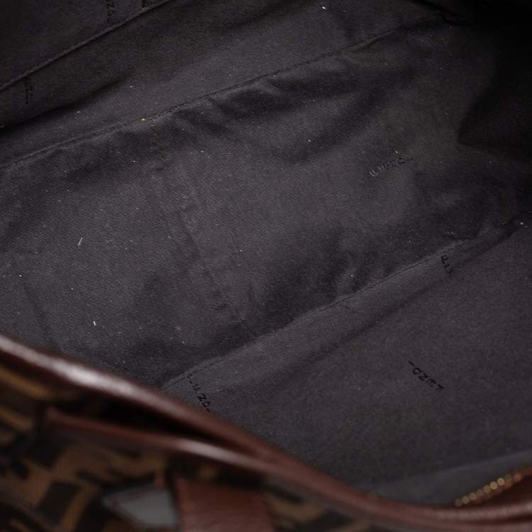 مملوكة مسبقًا Fendi Tobacco Zucca Canvas Jacquard Grande Shopping Tote
