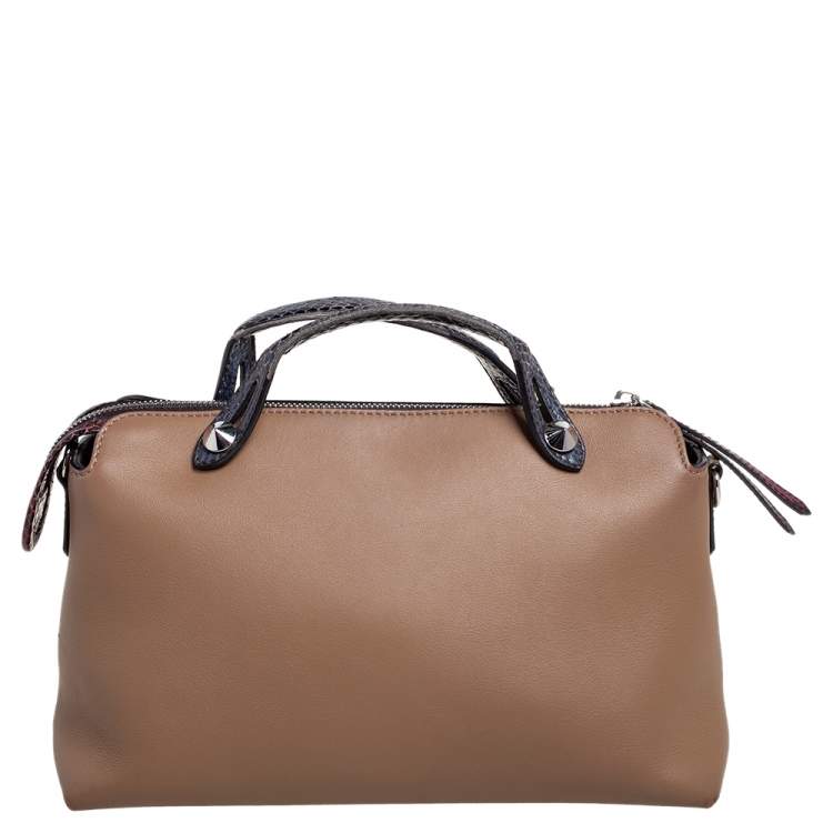 Pre Owned Fendi Multicolor Leather and Python Small By The Way Satchel 
