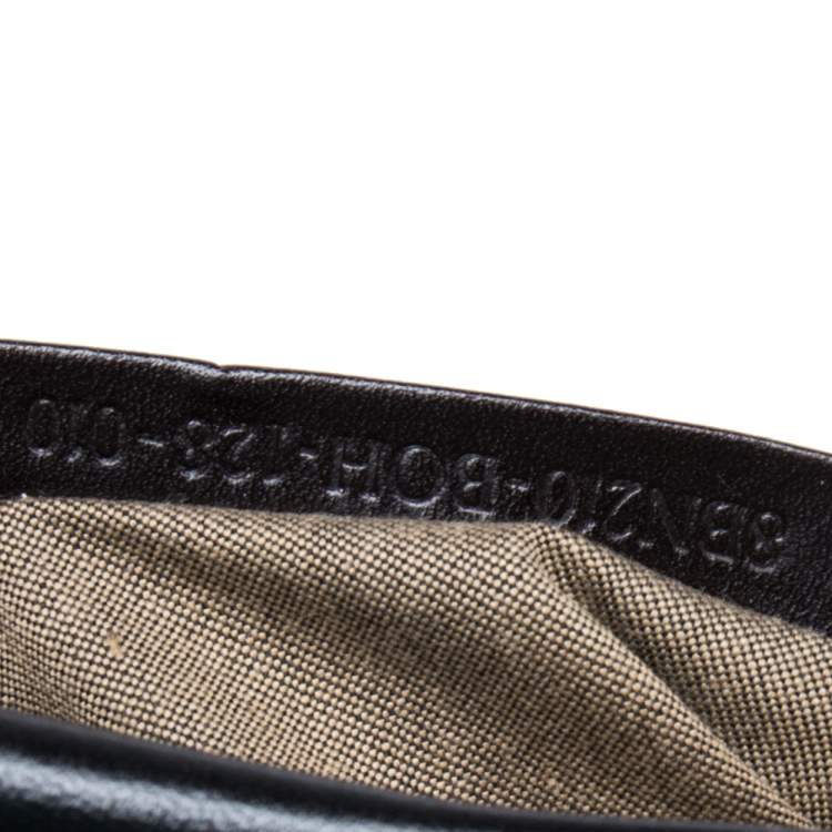 مملوكة مسبقًا Fendi Green/Black Canvas and Leather Beaded Large Peekaboo Top Handle Bag