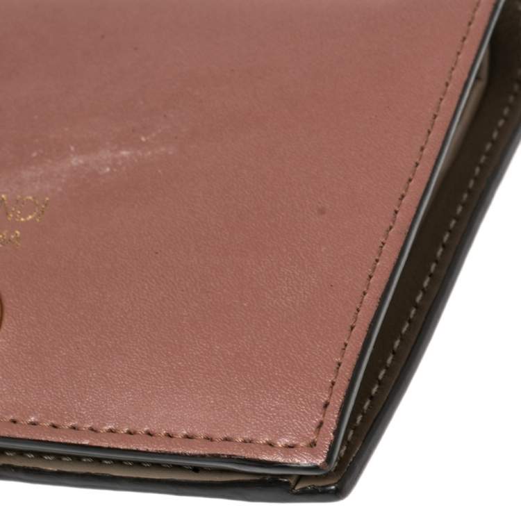 Pre Owned Fendi Old Rose Leather By The Way Bifold Wallet
