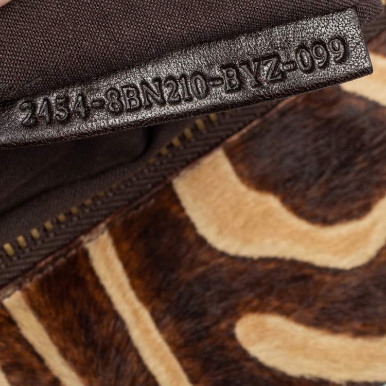 مملوكة مسبقًا Fendi Ombre Red Leather Large Peekaboo Top Handle Bag