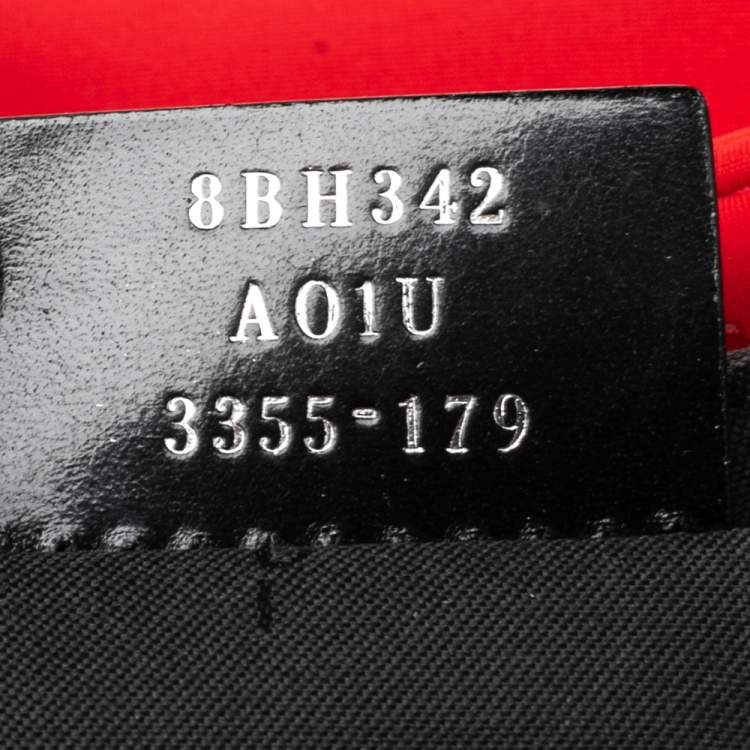 Pre Owned Fendi Red Neoprene and Leather Baby Shopper Tote